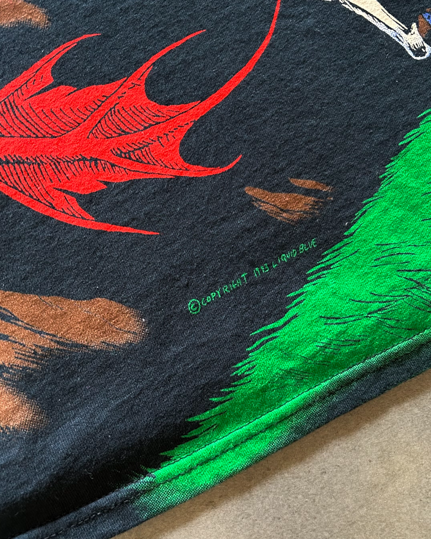 Deadstock Vintage Early 2000s Liquid Blue Dragon T-Shirt