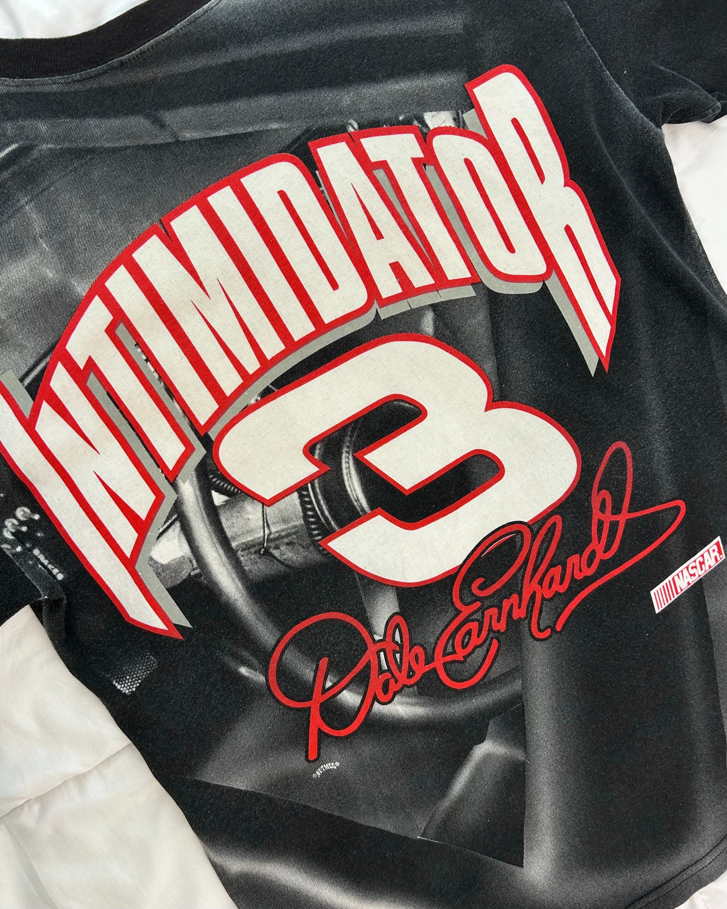Vintage Late 90s/Early 2000s AOP Nascar Dale Earnhardt T-Shirt