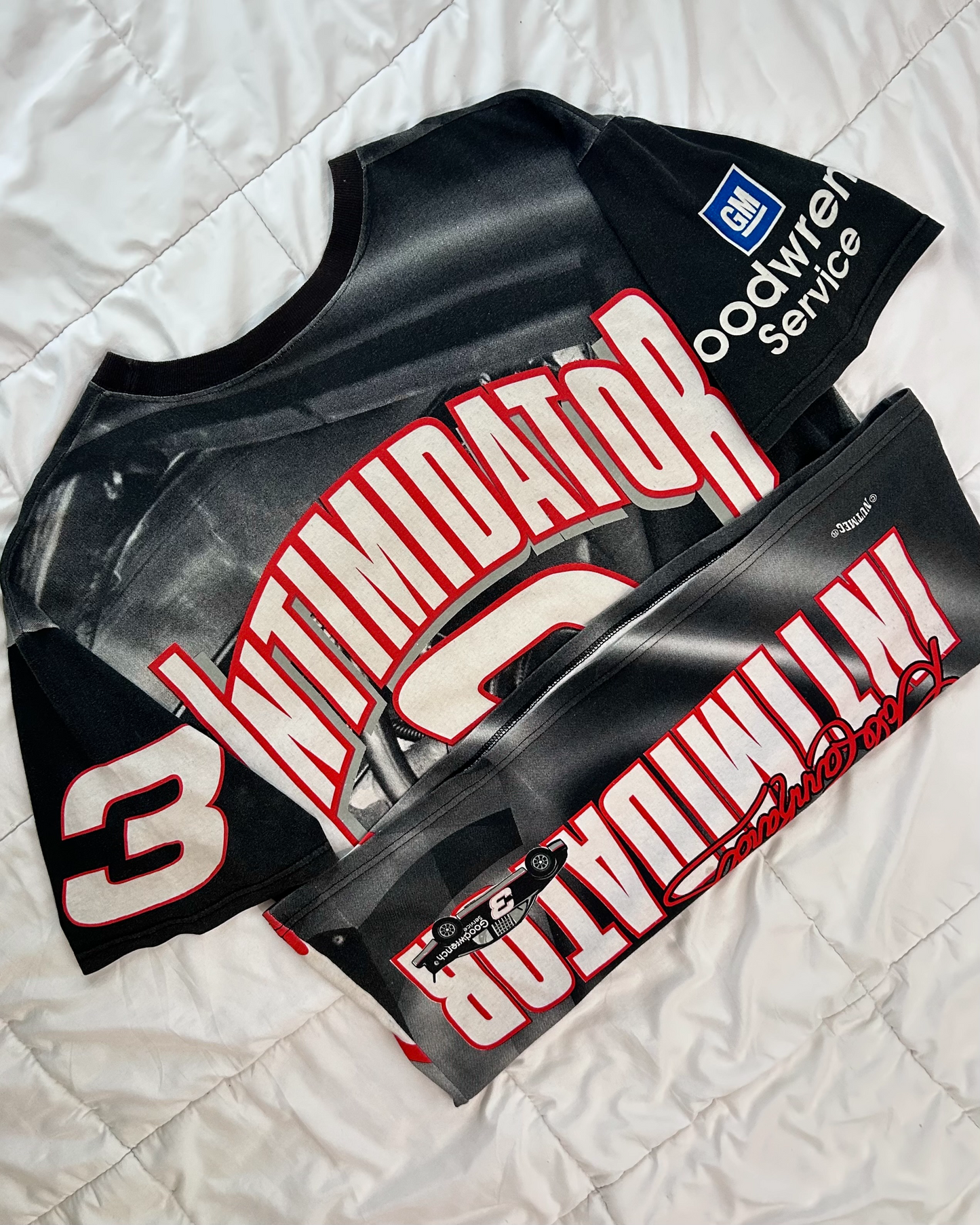 Vintage Late 90s/Early 2000s AOP Nascar Dale Earnhardt T-Shirt